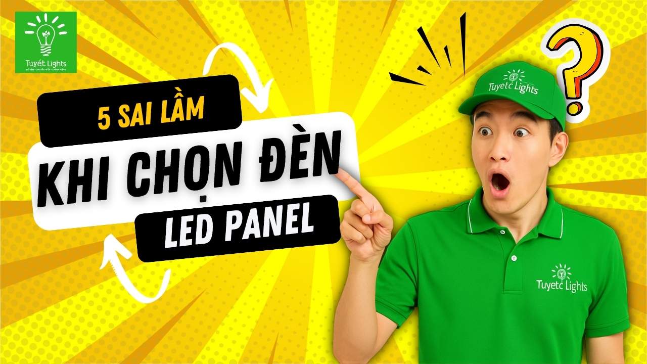 5 sai lầm phổ biến khi chọn đèn panel cho văn phòng khiến công trình không được nghiệm thu